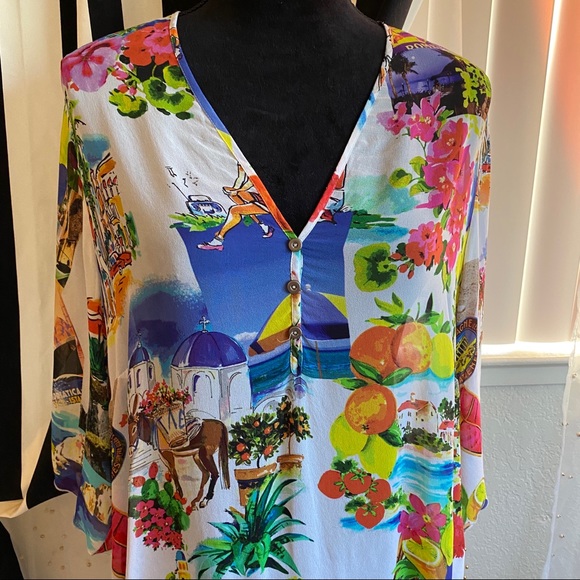 Doris Streich see through silk blouse - Picture 2 of 8